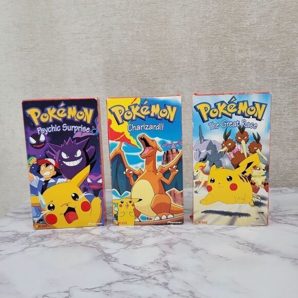 Pokemon 1997 1998 VHS Lot of 6 Tapes Blockbuster 90s Vintage Nostalgic - Picture 3 of 14